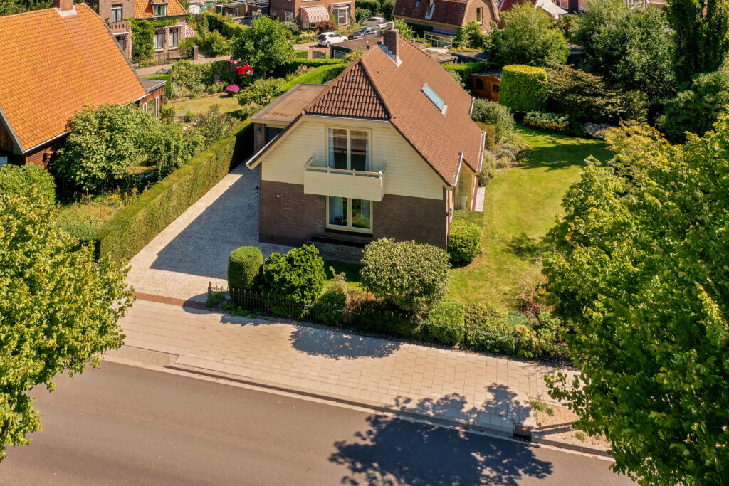 View of street near building with beauty of vegitation outside